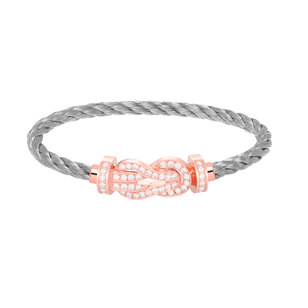 [GALE]CHANCE LARGE 8 FIGURE BUCKLE FULL DIAMOND BRACELET ROSE GOLD