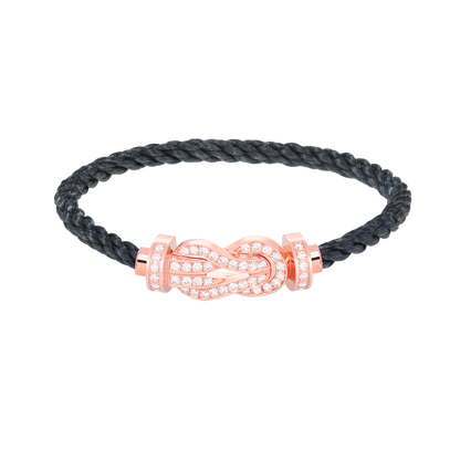 [GALE]CHANCE LARGE 8 FIGURE BUCKLE FULL DIAMOND BRACELET ROSE GOLD