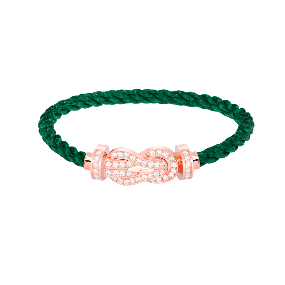 [GALE]CHANCE LARGE 8 FIGURE BUCKLE FULL DIAMOND BRACELET ROSE GOLD