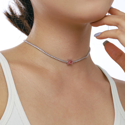 [NEU] 2,0 Karat Smaragd-Halskette im kunstvollen Schliff