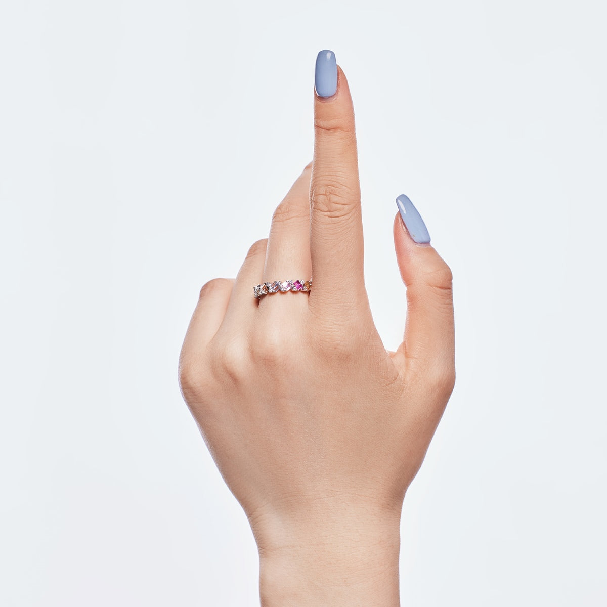 [NOVO]繊細で鮮やかなエメラルドカットのデイリーリング