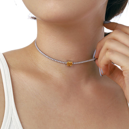 [NEU] 2,0 Karat Smaragd-Halskette im kunstvollen Schliff