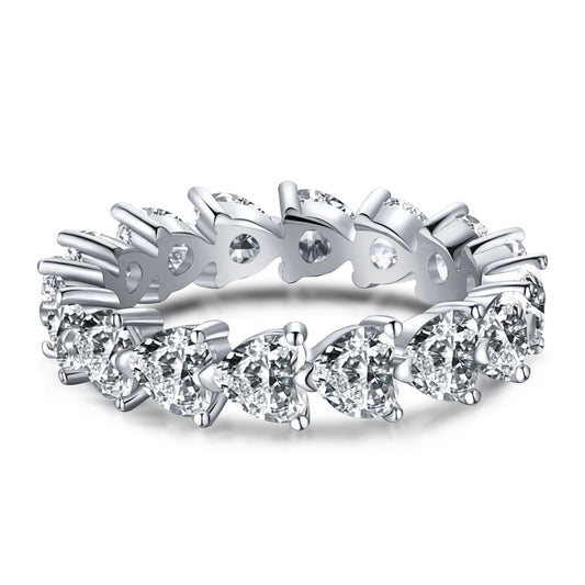 [GALE]0.25 Carat Radiant Romance Heart Cut Lover Ring