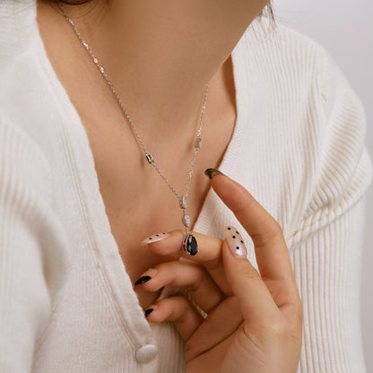 [NOVO] Funkelnde Birnenförmige Halskette