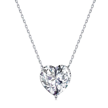 [GALE]6.0 carat Radiant Heart Shape Necklace