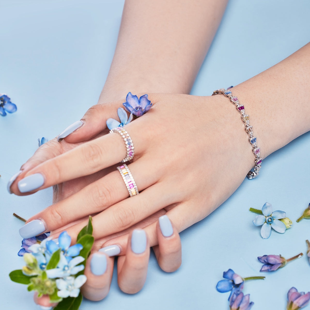 [GALE]Radiant Water Drop Shape Daily Bracelet