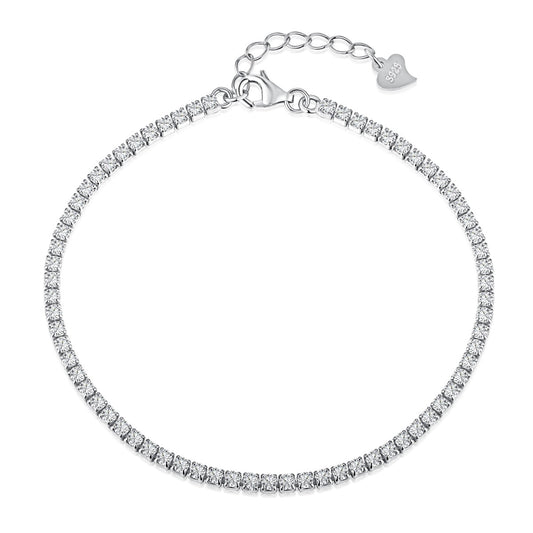 [GALE]Radiant Shinning Princess Cut Tennis Bracelet