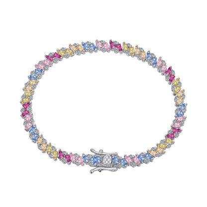 [GALE]Ornate Sparkling Multi Cut Party Bracelet