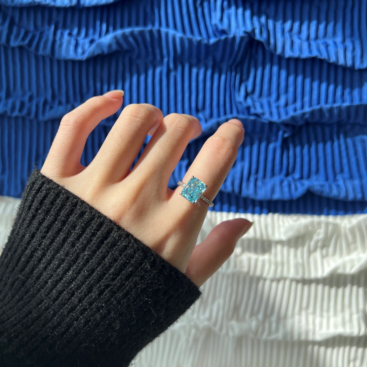 [NOVO]4.0カラットのラグジュアリーエンゲージリング