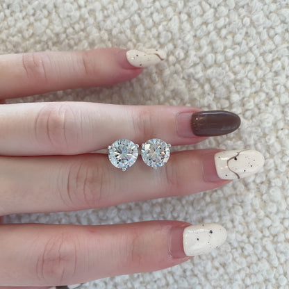 [GALE]Dainty Round Shape Earrings