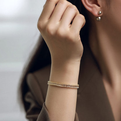 [NEU] Exquisites Armband im Smaragdschliff für jeden Tag