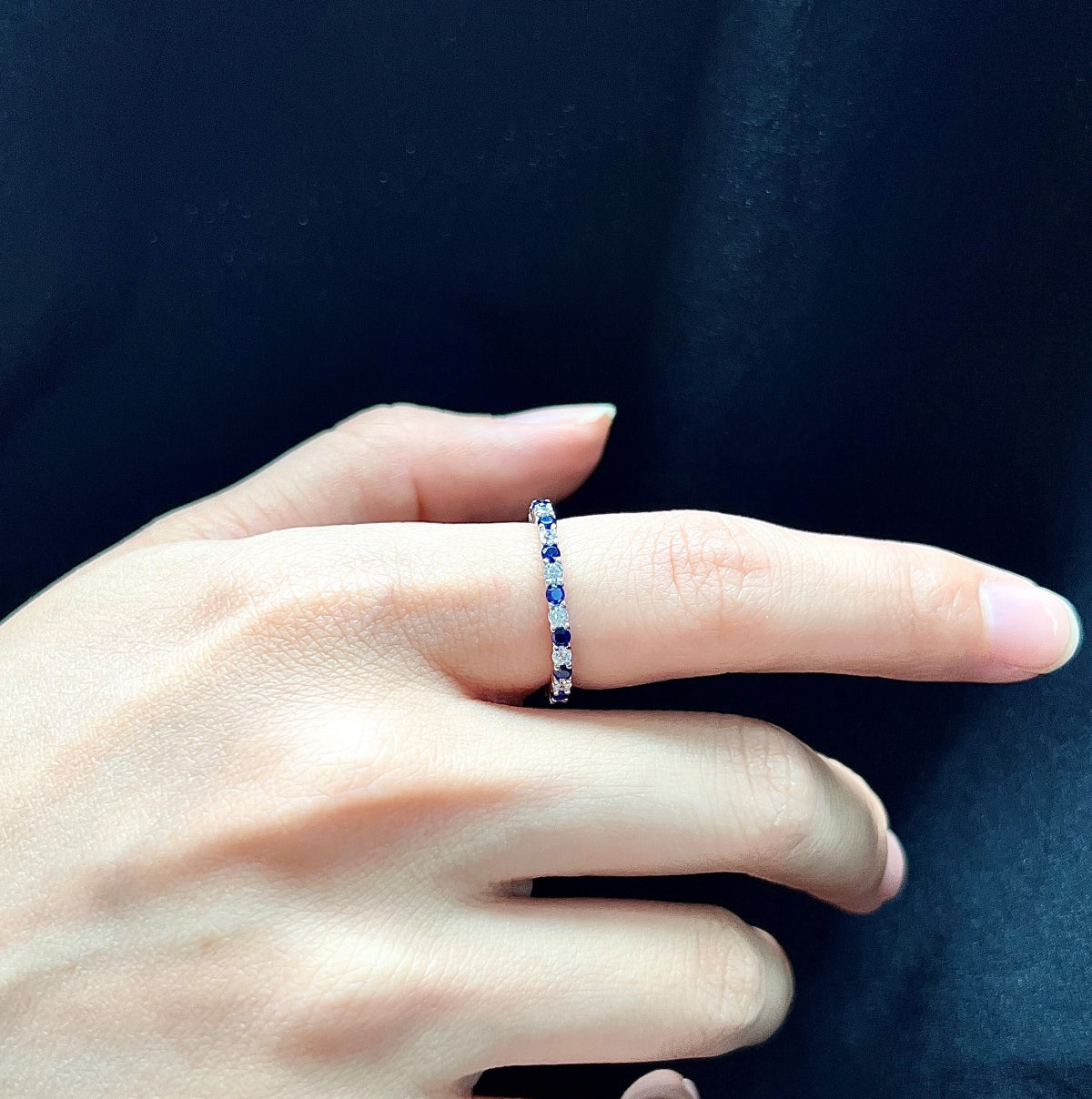 [NOVO]絶妙なカラフルなラウンドカットテニスリング