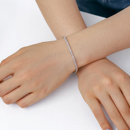 [GALE]Dazzling Sparkling Round Cut Daily Bracelet