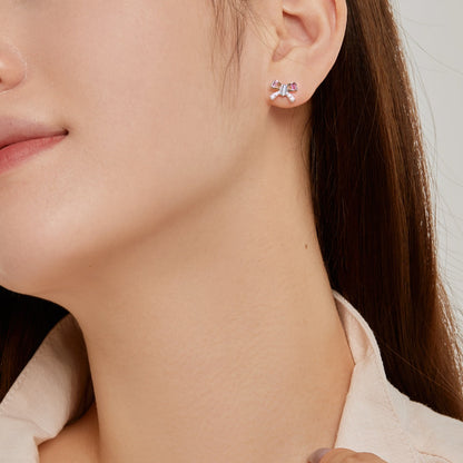 [GALE]Ornate Butterfly Shape Daily Earrings