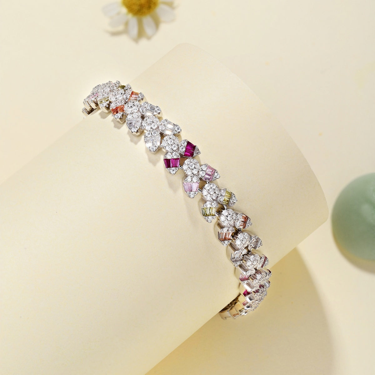 [GALE]Dainty Exquisite Flower Shape Daily Bracelet