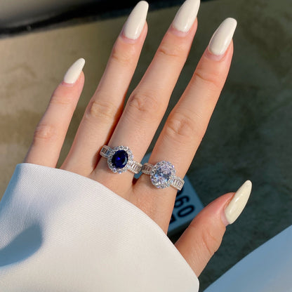 [NOVO]1.5カラットのまばゆいばかりの魅力的なオーバルカットのバンケットリング