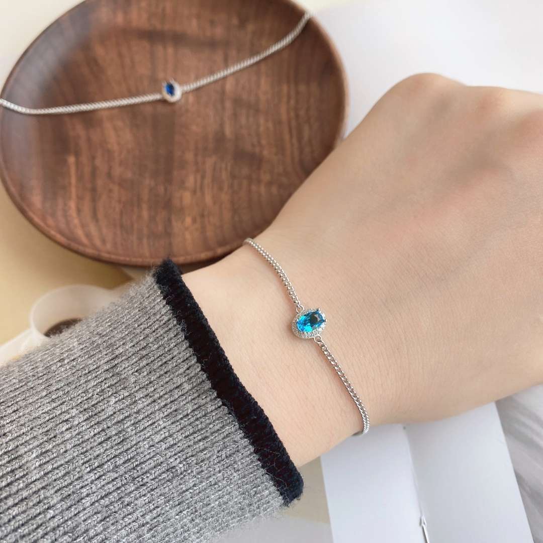 [GALE]Exquisite Oval Shape Bracelet