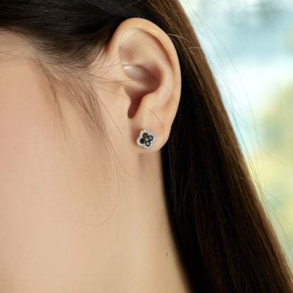 [GALE]Four-Leaf Clover Flower Shaped Earrings