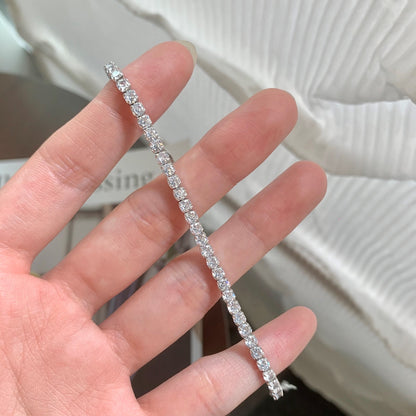 [NOVO] Funkelndes Armband mit rundem Schliff für jeden Tag