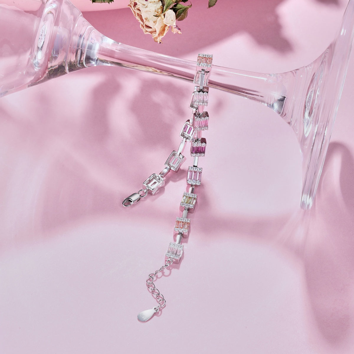 [GALE]Dainty Charming Emerald Cut Daily Bracelet