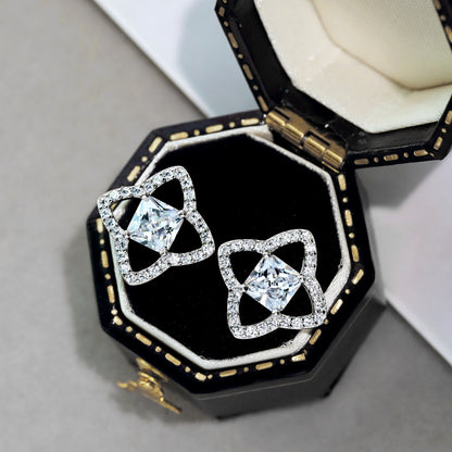 [GALE]Elegant Star Shape Princess Cut Daily Earrings