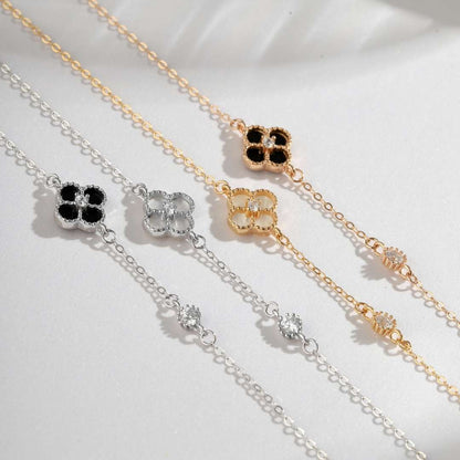 [NOVO]繊細な四つ葉のクローバーブレスレット