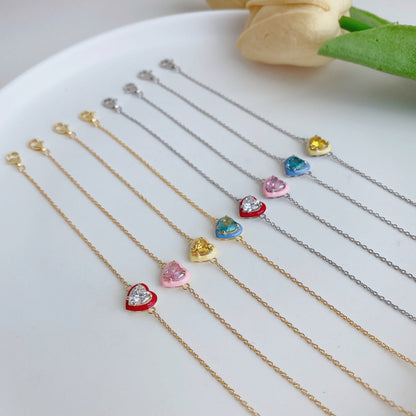 [NOVO] Funkelndes romantisches Armband in Herzform für Verliebte