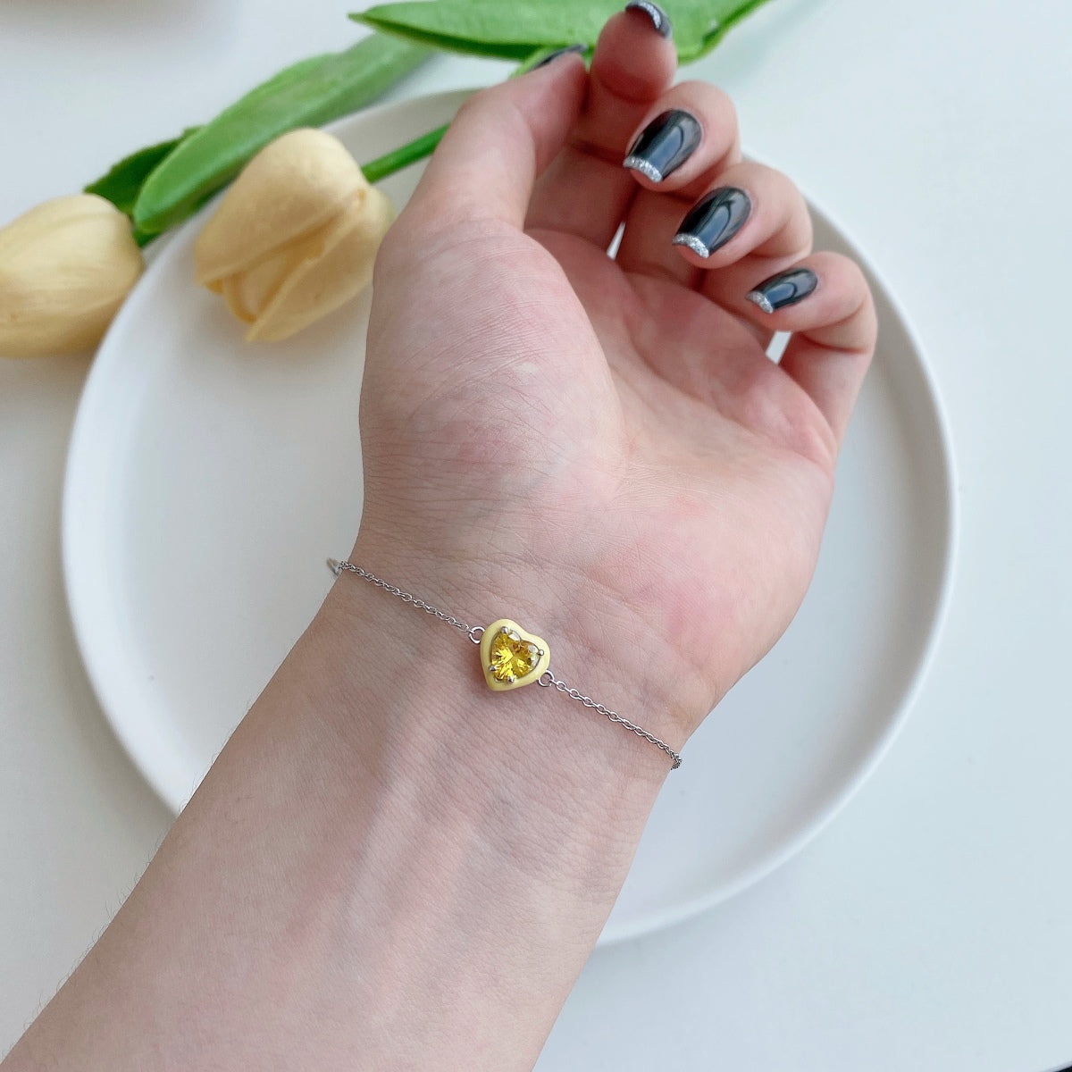 [NOVO] Funkelndes romantisches Armband in Herzform für Verliebte