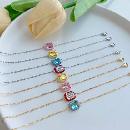 [NEU] Funkelndes, farbenfrohes Armband mit 2,0 Karat Smaragdschliff für jeden Tag