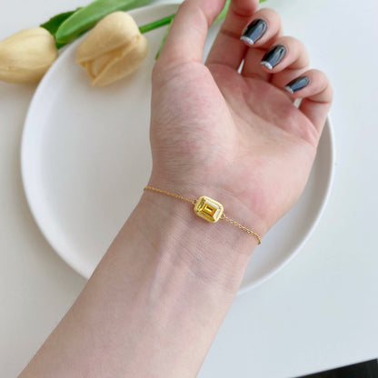 [NEU] Funkelndes, farbenfrohes Armband mit 2,0 Karat Smaragdschliff für jeden Tag