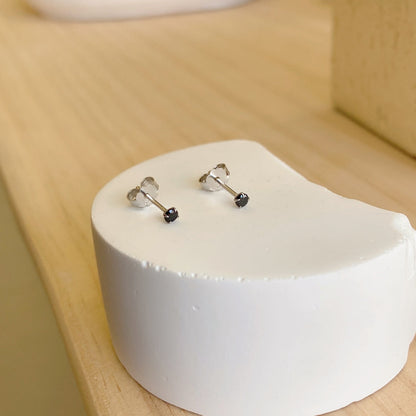 [GALE]Delicate Solitaire Earrings