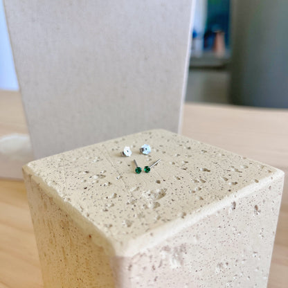 [GALE]Delicate Solitaire Earrings