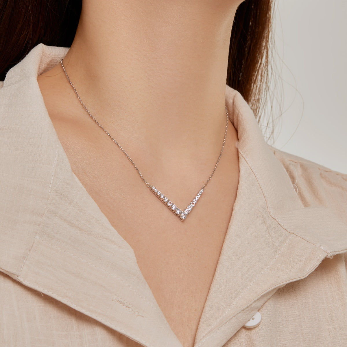 [NOVO]装飾ラウンドカットネックレス