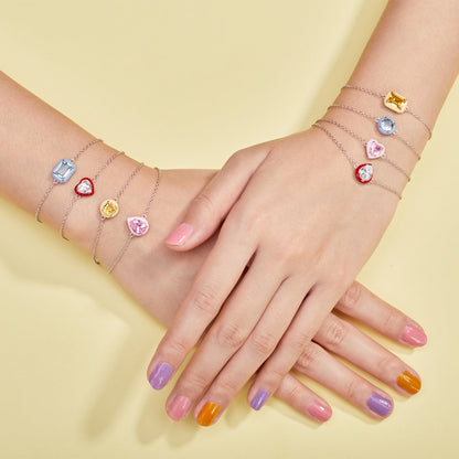 [NEU] Funkelndes, farbenfrohes Armband mit 2,0 Karat Smaragdschliff für jeden Tag