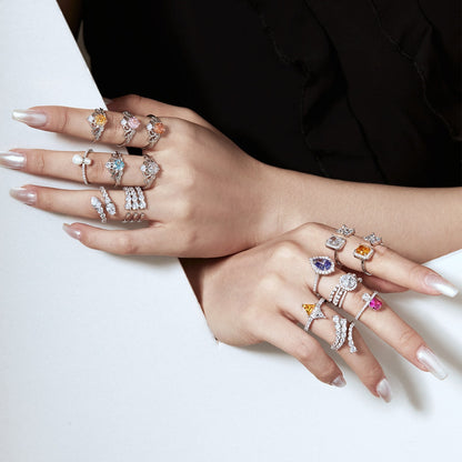 [GALE]Unique Vivid Snake Shape Daily Ring