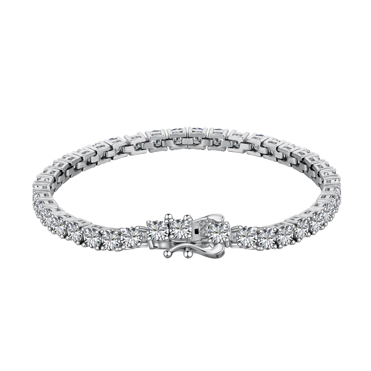 [GALE]Luxurious Ornate Round Cut Tennis Bracelet
