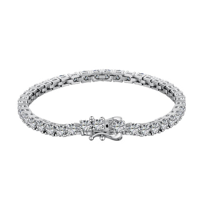 [GALE]Luxurious Ornate Round Cut Tennis Bracelet