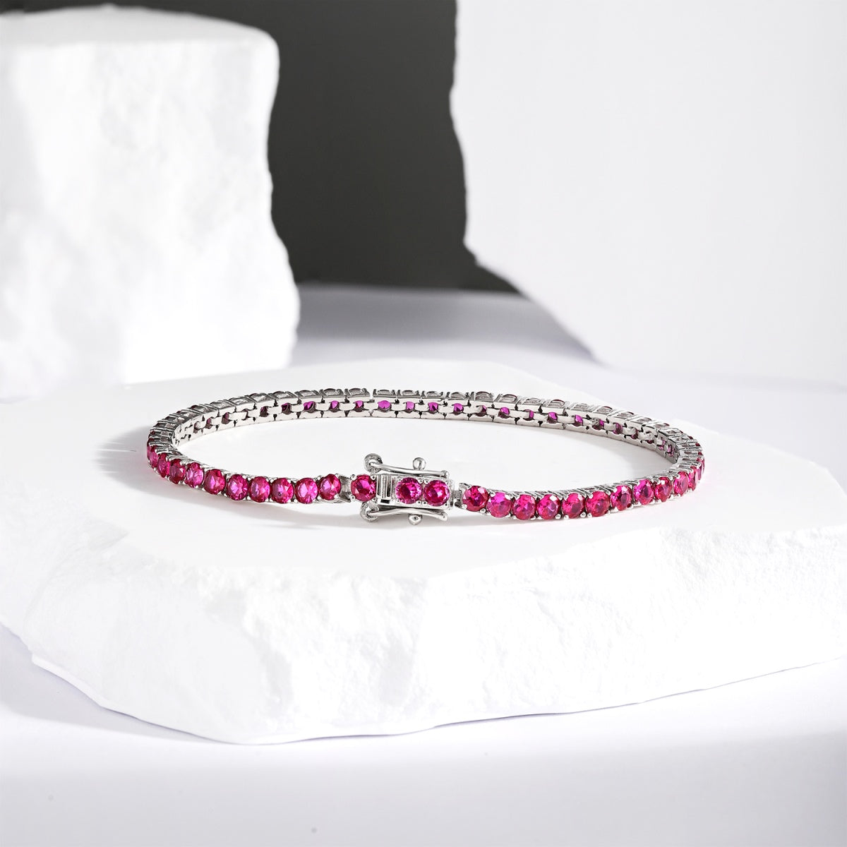 [GALE]Radiant Colorful Round Cut Party Bracelet