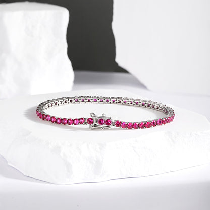 [GALE]Radiant Colorful Round Cut Party Bracelet