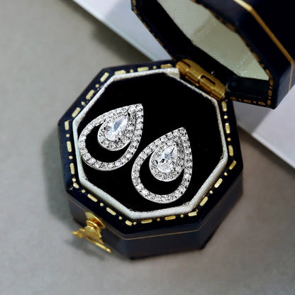 [NOVO] Funkelnde, zarte Ohrringe in Tropfenform für jeden Tag