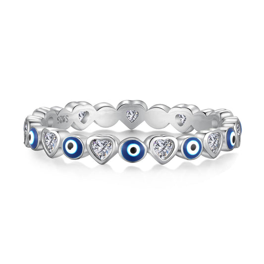 [GALE]Radiant Colorful Round Shape Daily Ring