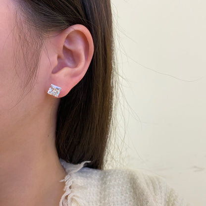 [GALE]Ornate Square Shape Earrings