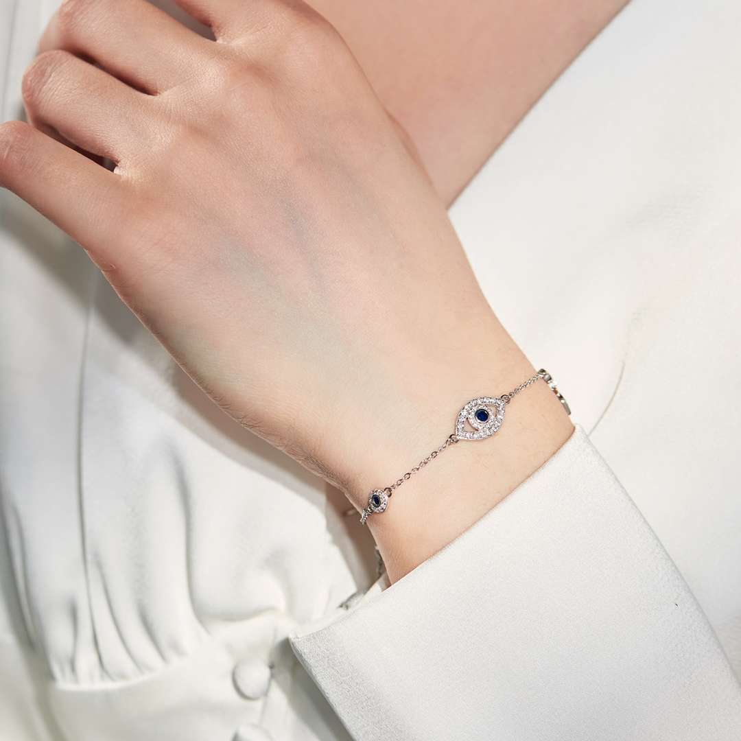 [GALE]Dainty Eye Shape Necklace