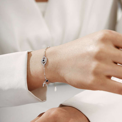 [GALE]Dainty Eye Shape Necklace