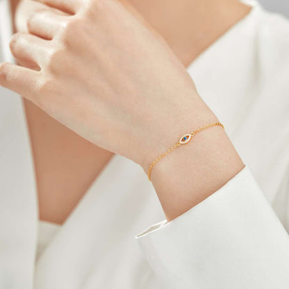 [GALE]Evil Eye Shape Necklace