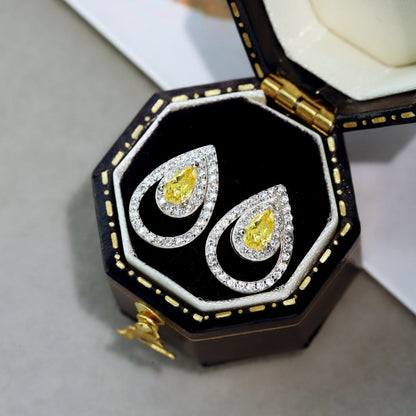 [NOVO] Funkelnde, zarte Ohrringe in Tropfenform für jeden Tag