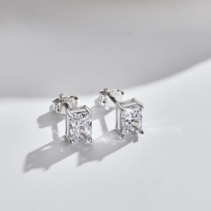 [GALE]Radiant Luxurious Princess Cut Daily Earrings