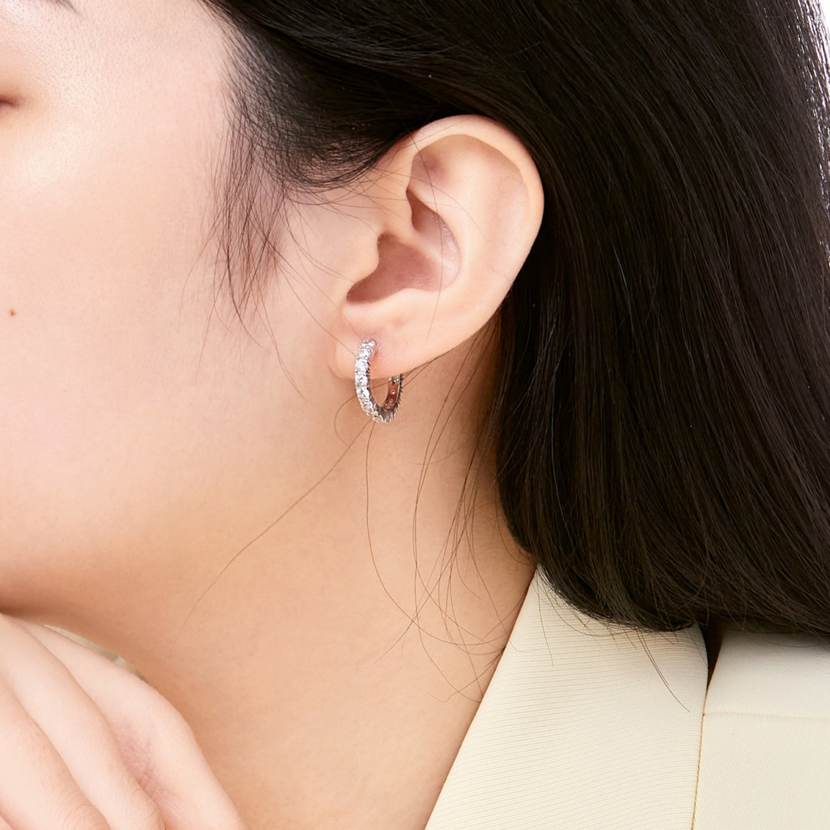 [GALE]Radiant Colorful Round Cut Earrings