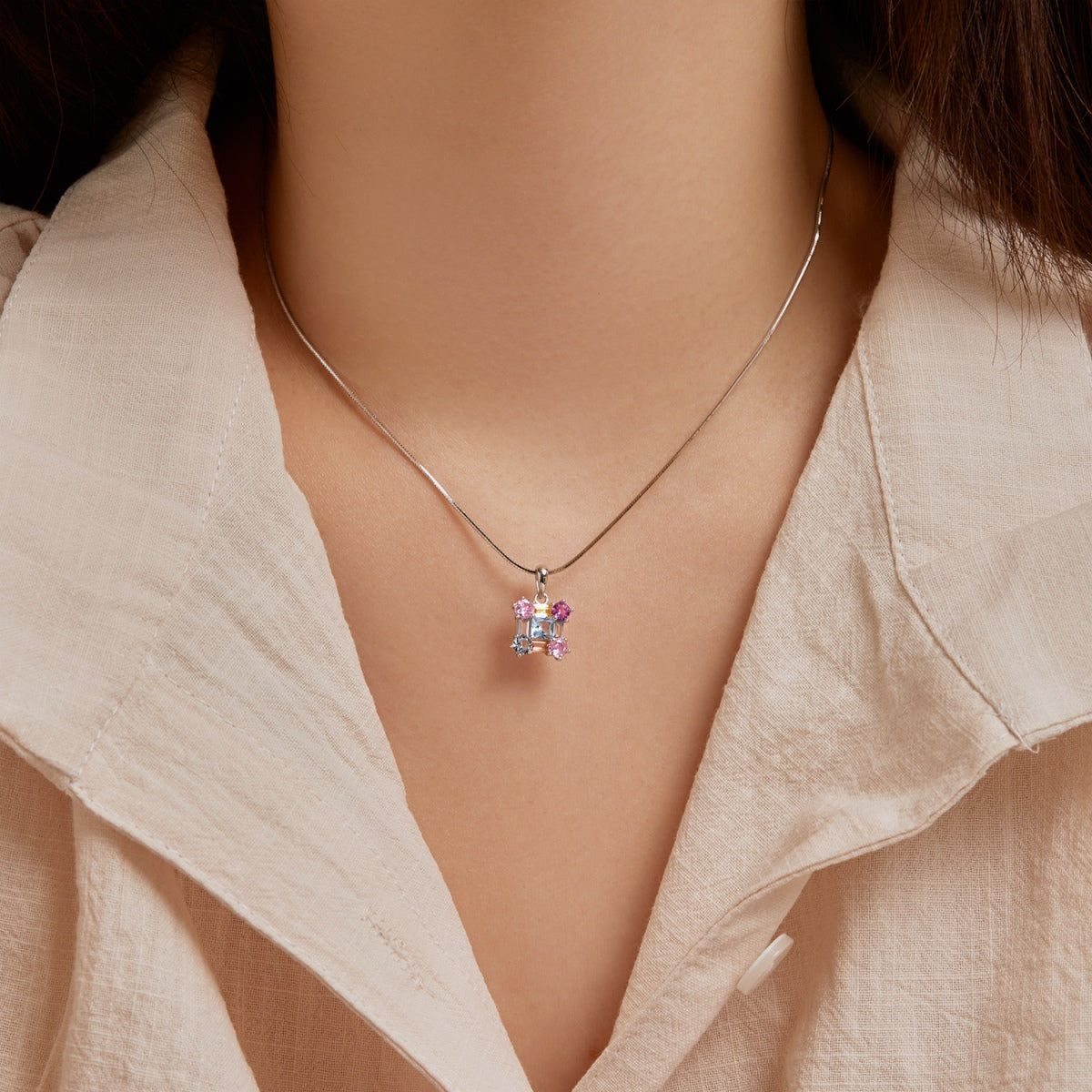 [NEU] Wunderschöne, mehrfarbige Halskette