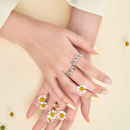 [NOVO]きらめく鮮やかなエメラルドカットのデイリーリング